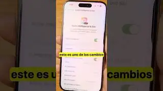 👉La Nueva Interfaz de SIRI con IOS 18.1 y Apple Intelligence!😎 #shorts