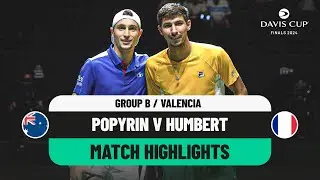 Popyrin v Humbert Highlights | Australia v France Davis Cup 2024 Finals Group Stage