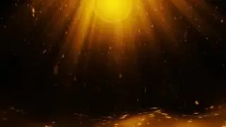 Artificial sun and particles background video