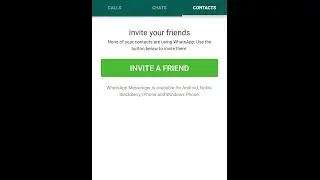 how to see whatsapp contacts if shows invite a friend ? | how to see whatsaap contacts