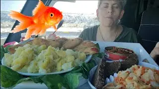 Рыбацкие истории и морепродуктные рассказы,MUKBANG- Картофель Рыба Салат Килька в томате,lorausa,135