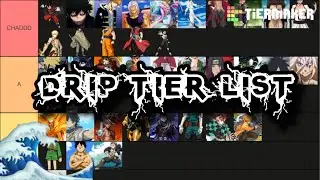 AFRO TSU SHONEN ANIME DRIP TIER LIST💦🌊