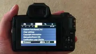 How To Update Canon m50 firmware on a Mac.