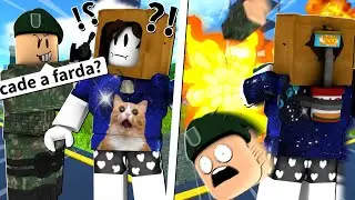 Teasing COMMANDERS of the Brazilian army in Roblox with administrator commands.
