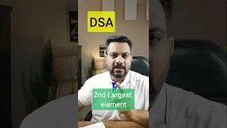 find 2nd largest element in array without sorting. 