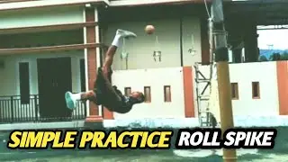 Simple practice roll spike sepak takraw