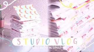 STUDIO VLOG // HOW I MAKE NOTEBOOKS! / 041