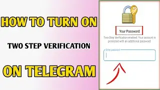 How To Turn On Two Step Verification On Telegram // How To Enable Two Step Verification On Telegram