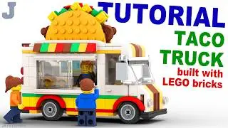 How To Make A Taco Truck Scaled For LEGO Minifigures Tutorial