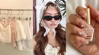 ₊✩‧₊ daily diaries 🛍🍦| chill summer days, shopping, new nails, dealing with burnout