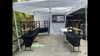 CBerry Pottery- Build out: Shelf Supports for Craft Fair Display