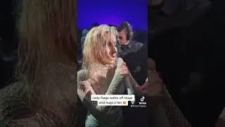Lady Gaga walks off stage to hug a fan