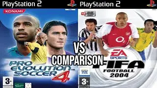 PES 04 Vs FIFA 2004 PS2