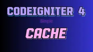 CodeIgniter 4 Caching 