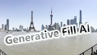 Eiffel Tower in Shanghai thanks to Generative Fill AI (Adobe Photoshop)