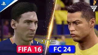 FIFA16 vs FC24 - PS5 Gameplay