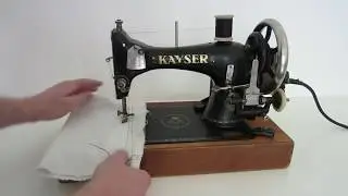 Swing shuttle sewing machine Kayser L spools threading threading sewing