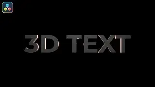 How to Make Cinematic 3D Text in DaVinci Resolve (No Plugins)