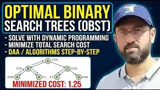 Optimal Binary Search Trees - Dynamic Programming #daa #algorithm #algorithms
