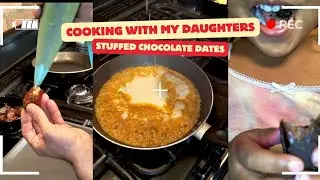 How To Make Banana Caramel Stuffed Chocolate Dates Like A Chef? Ft Marley & Skylar