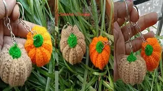 Pumpkin Keyring Crochet || Satabdi Crochet || With English Subtitles available 