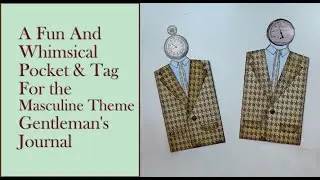 Make a Jacket Pocket with Shirt Tag Tutorial for the Gentleman's Writing Journal Masculine Theme