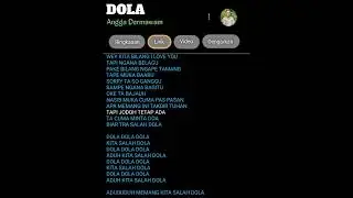 Lirik Lagu Dola #karaoke #liriklagu