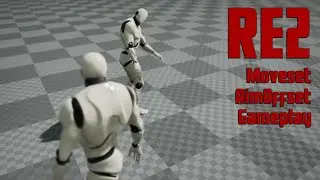 RE2 - UE4 Character & Zombie Style - Test1