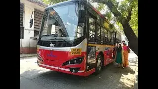 Mumbai's Electric Bus | Short Ride by the Sea in the Silent Bus!!