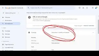 Discovered currently not indexed - Google Search Console