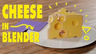 Simple Cheese in Blender3D / Easy