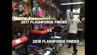 2017 vs 2018 FlashForge Finder