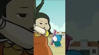 SQUID GAMES [ Candy & Green Light Red Light ] with Doraemon, Nobita, Shizuka, Gian & Suneo 
