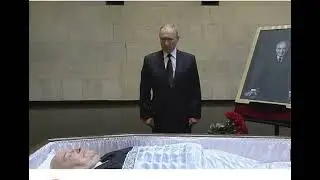 RUSYA ESKİ BAŞKANI MİJAİL GORBACHOV SON YOLCULUĞA UĞURLANDI.İŞTE GORBACHOV. PUTİN BAŞINDA BEKLİYOR