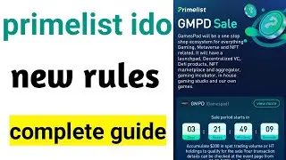 GMPB primelist huobi exchange - huobi Ido - houbi exchange