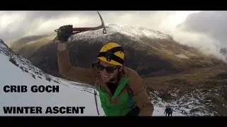 Climbing Crib Goch - Winter