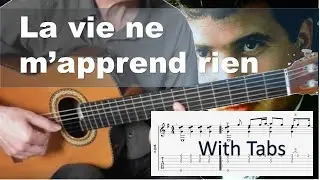 La vie ne m'apprend rien - Daniel Balavoine - Solo Fingerstyle guitar