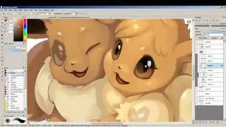 Eevee Painting [CSP & FireAlpaca]