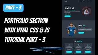 Personal Portfolio Website using HTML, CSS and JavaScript from scratch