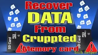 Recover Data in Corrupted memory card | sd card | pen drive | in hindi