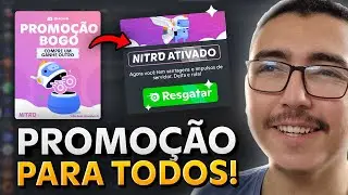DISCORD NITRO por 1 MÊS GRÁTIS na Promoção BOGO do Discord!!