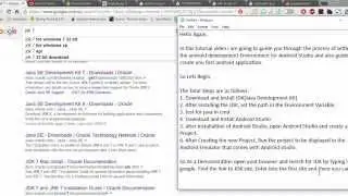 #1 Android Tutorial - Setting Up JDK and Android Studio