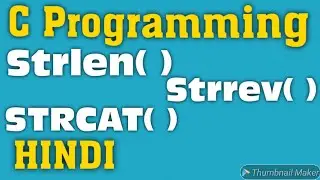 PART 1 | String c programming |  string functions | tutorial | c language | in hindi | examples