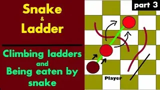 SNAKE AND LADDER USING JAVASCRIPT | SNAKES EATING AND LADDERS WORKING | PART 3