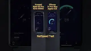 Huawei Mate 60 Pro xs iPhone 14 Pro Max Network Speed Comparison