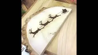 HOW TO: Make a wood burned reindeer sign in less than 5 minutes!