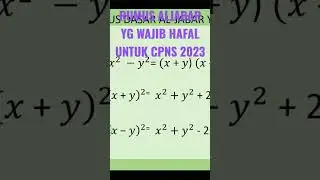 rumus wajib hafal di cpns 2023