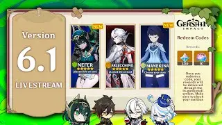 6.1 LIVESTREAM! New Banners, Codes, Events, UGC Mode, Free Rewards - Genshin Impact