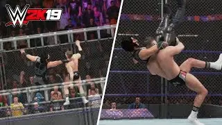 WWE 2K19 Steel Cage - Mustafa Ali v Tyler Bate! (GREAT FINISH)