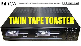 New stereo auto-reverse Dolby NR cassette deck amplifier - TOA BA-823